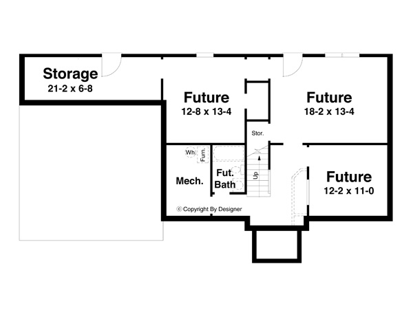 Lower Level image of CLAIRMONT House Plan